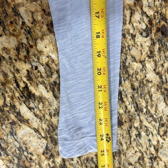 Wilt Lace-Trim Asymmetric Long Sleeve Round Neck Tee In Blue Size XS - Picture 8 of 9